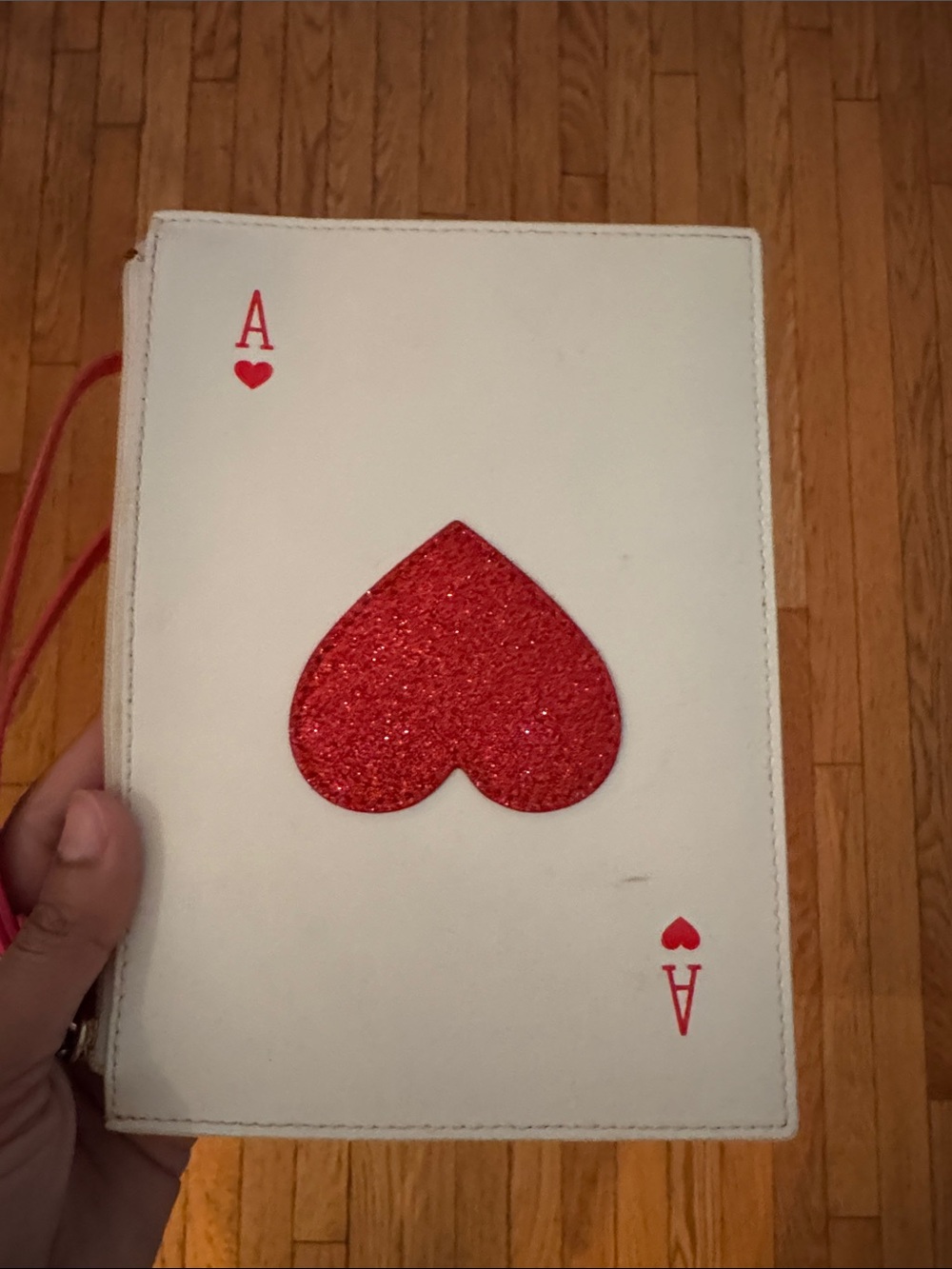 Kate Spade Ace of hearts card wristlet wallet